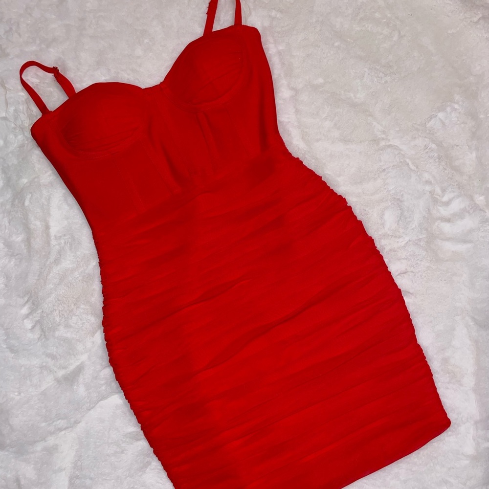 Red bandage dress